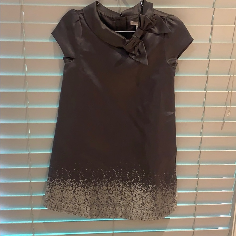 Janie and Jack girls size 4 metallic grey dress - Picture 13 of 15